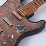 Guyker Ready to Ship (US) | Guitar Toggle Switch Back plate Hudie Metal Cover Butterfly Skeleton Pattern, view 5