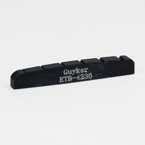 Ready to Ship (US) | Guyker Black Bone Bass Nut Pre-Slotted Flat Bottom for 6-String Bass