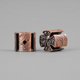 Ready to Ship (US) | GUYKER CKB012 Brass Knobs Cross Skeleton Style Dual Color Option, view 5