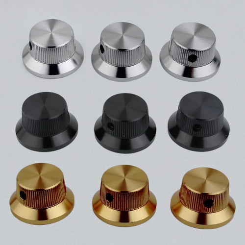 Ready to Ship (US) | Guyker CKB019 Hat Type Aluminum Alloy Control Knob Dia. 6mm for Guitar & Bass