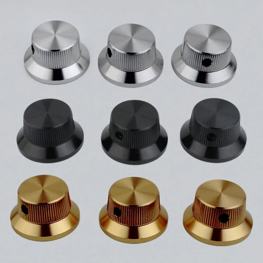 Ready to Ship (US) | Guyker CKB019 Hat Type Aluminum Alloy Control Knob Dia. 6mm for Guitar & Bass