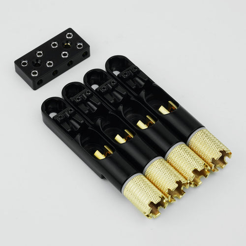 Ready to Ship (US) | Guyker Electric Bass Bridge Stainless Steel Fan Bridge 4/5 String Adjustable GB100