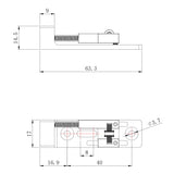 Ready to Ship (US) | Guyker GB111 Individual Roller Bridge for 4/5-String Electric Bass, view 6