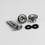 Ready to Ship (US) |Guyker GE003 Vintage Strap Buttons Engraved Alloy Strap Lock Set for Guitar & Bass, view 3
