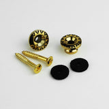 Ready to Ship (US) |Guyker GE003 Vintage Strap Buttons Engraved Alloy Strap Lock Set for Guitar & Bass, view 6