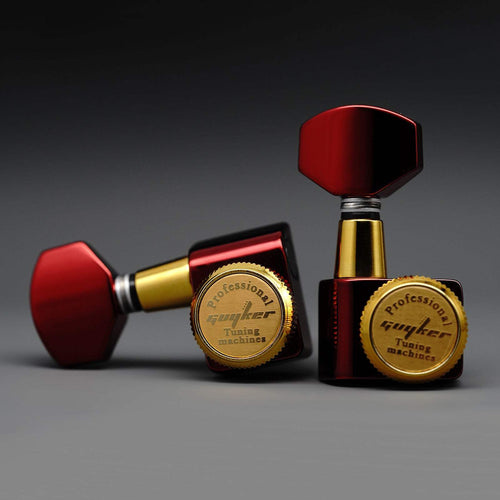 Ready to Ship (US) | Guyker GK-D-434SP Locking Tuners – Dopamine Color, 6R Inline, No Screws, 1:18