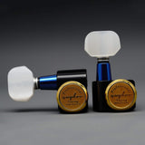 Ready to Ship (US) | Guyker GK-D-434SP Locking Tuners – Dopamine Color, 6R Inline, No Screws, 1:18, view 6