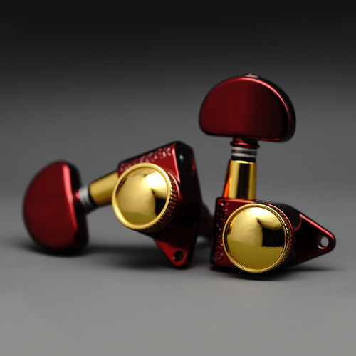 Ready to Ship (US) | Guyker GK-D-502SP Locking Tuners – Dopamine Color, 3R+3L, 1:21 Gear Ratio