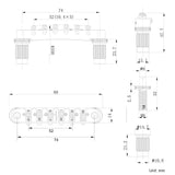 Ready to Ship (US) | Guyker GM008 Adjustable Tune-O-Matic Locking Bridge, view 6