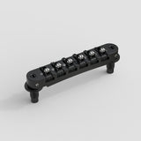 Ready to Ship (US) | Guyker GM011 Adjustable Roller Tune-O-Matic Locking Bridge Zinc Alloy Body with Stainless Steel Components and Small Screws for Electric Guitars, view 2