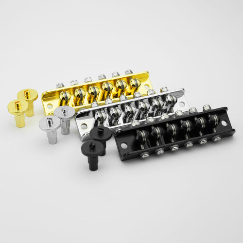Ready to Ship (US) |  Guyker GM018B Roller Guitar Bridge Mosrite Style for 6-String Electric Guitar