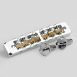 Ready to Ship (US) |Guyker GMA-002 Lightweight CNC Machined Aluminum Guitar Bridge with Brass Saddles, view 2