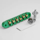 Ready to Ship (US) |  Guyker GMA-010 CNC Machined Adjustable Locking Roller Bridge Aluminum Alloy Body Brass Rollers, view 4