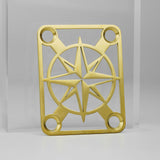 Ready to Ship (US) | Guyker GN007 Stainless Steel Hollow Compass Pattern Neck Plate, view 6