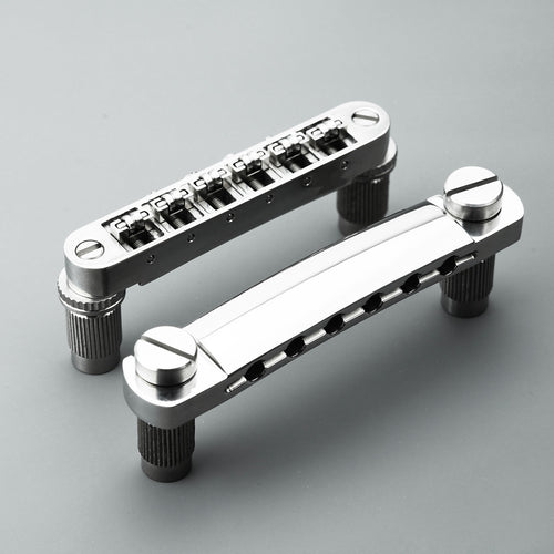 Ready to Ship (US) | Guyker GS001+GM005-Ti Titanium Tune-O-Matic Bridge+Stop Bar Tailpiece with Anchors and Studs for LP SG Guitars