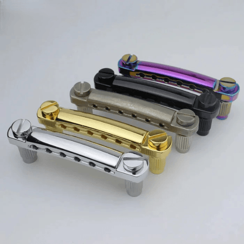Ready to Ship (US) | Guyker Guitar Tailpiece Stop Bar Zinc Alloy with Mounting Studs GS001