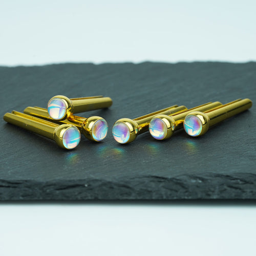 Ready to Ship (US) |Guyker GX-003 Acoustic Guitar Bridge Pins with Glowing Rainbow Radiant Glow