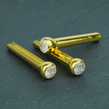 Ready to Ship (US) |Guyker GX-006  Acoustic Guitar Bridge Pins with Crystal Diamond Pattern Design, view 2