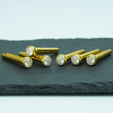 Ready to Ship (US) |Guyker GX-006  Acoustic Guitar Bridge Pins with Crystal Diamond Pattern Design, view 4