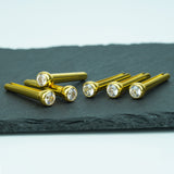 Ready to Ship (US) |Guyker GX-007 Acoustic Guitar Bridge Pins with Diamond Chips, view 2