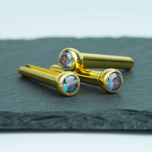 Ready to Ship (US) |Guyker GX-008 Acoustic Guitar Bridge Pins with Colored Diamond