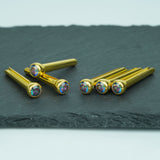Ready to Ship (US) |Guyker GX-008 Acoustic Guitar Bridge Pins with Colored Diamond, view 3