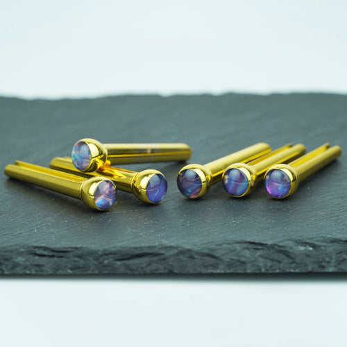 Ready to Ship (US) |Guyker GX-011 Acoustic Guitar Bridge Pins with Blue-Violet Galaxy Pattern