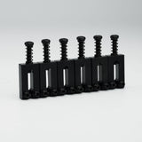 Ready to Ship (US) |  Guyker MA001 Guitar Bridge Saddles Stainless Steel Block Style Set of 6, view 4