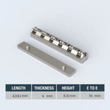 Ready to Ship (US) | Guyker Nut TL001 Adjustable Nut for LP Electric Guitar Titanium Alloy, view 2