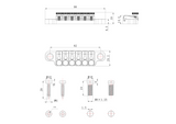 Ready to Ship (US) | Guyker TP2X Adjustable Fine-Tuning Zinc Alloy Tailpiece for Electric Guitar, view 4