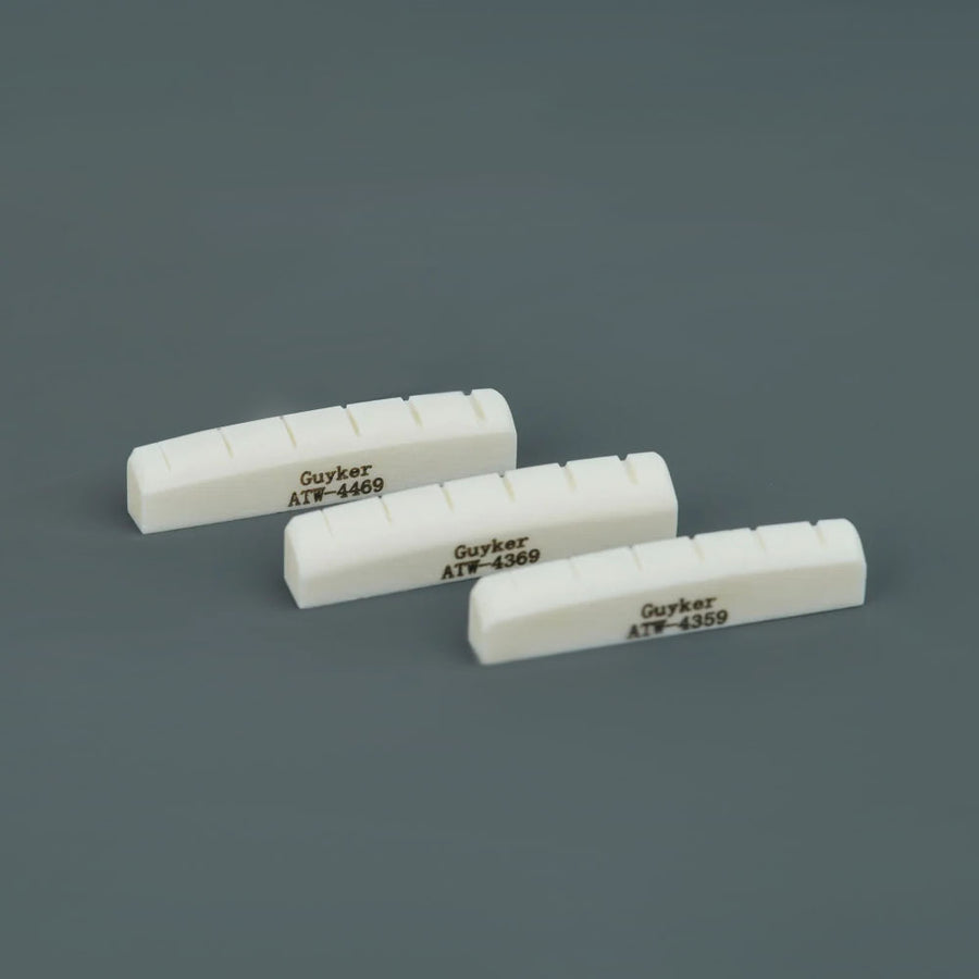 Ready to Ship (US) | Guyker White Bone Guitar Nut for Acoustic Guitar, 2 PCS
