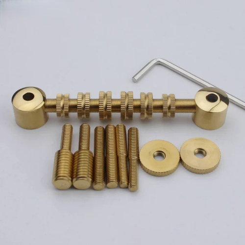 Guyker Stainless Steel Space Control Adjustable Roller Guitar Bridge KJQ