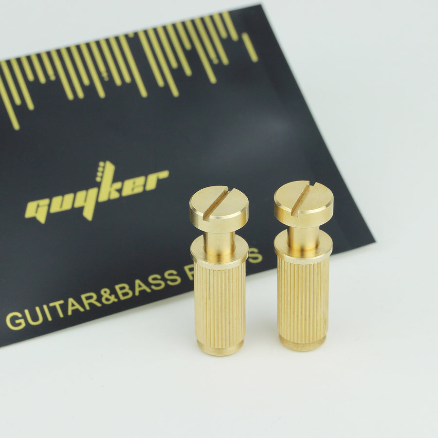 Guyker LZ001 Steel Brass Guitar Standard Bridge Pivot Screws Bridge Studs Mounting Bolt Screw