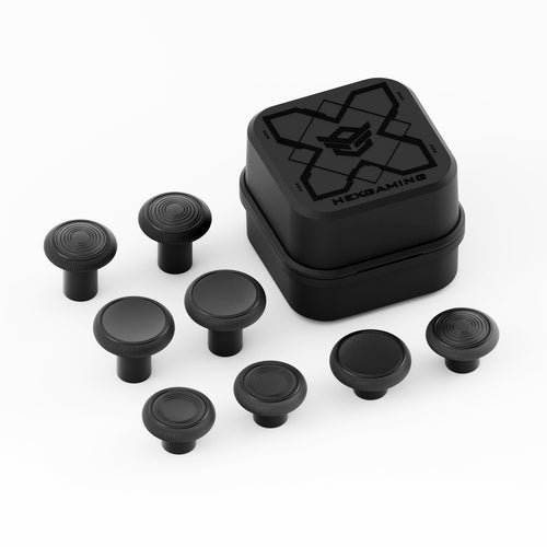 HEXGAMING Replacement Thumbsticks 2 Height Domed & Concave Grips - Base Part is NOT Included