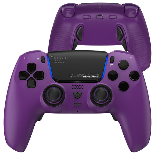 HEXGAMING PHANTOM Controller with Adjustable Triggers for PS5, PC, Mobile - Twilight Purple