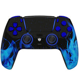 HEXGAMING RIVAL PRO Controller with Hall Effect Joysticks for PS5, PC, Mobile - Blue Flame, view 2