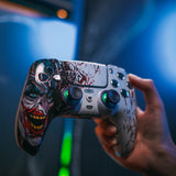 HEXGAMING ULTIMATE Controller with Hall Effect Joysticks for PS5, PC, Mobile - Clown Hahaha, view 4