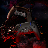 HEXGAMING ULTIMATE Controller with Hall Effect Joysticks for PS5, PC, Mobile- Matte black, view 4