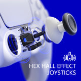 HEXGAMING ULTIMATE Controller with Hall Effect Joysticks for PS5, PC, Mobile- Matte black, view 5