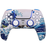 HEXGAMING ULTIMATE Controller with Hall Effect Joysticks for PS5, PC, Mobile - White Wave, view 2