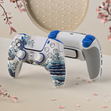 HEXGAMING ULTIMATE Controller with Hall Effect Joysticks for PS5, PC, Mobile - White Wave, view 4
