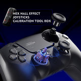HEXGAMING ULTIMATE PRO Controller with Adjustable Triggers for PS5, PC, Mobile - Hall Effect Chaos Black, view 4