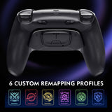HEXGAMING ULTIMATE PRO Controller with Adjustable Triggers for PS5, PC, Mobile - Hall Effect Chaos Black, view 6