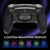 HEXGAMING ULTIMATE PRO Controller with Adjustable Triggers for PS5, PC, Mobile - Hall Effect Explorer Black, view 6