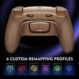 HEXGAMING ULTIMATE PRO Controller with Adjustable Triggers for PS5, PC, Mobile - Hall Effect Stardust Mocha, view 6