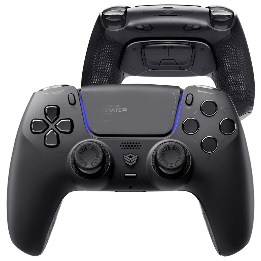 HEXGAMING ULTIMATE PRO Controller with Adjustable Triggers for PS5, PC, Mobile - Chaos Black