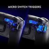 HEXGAMING ULTIMATE PRO Controller with Adjustable Triggers for PS5, PC, Mobile - Chaos Black, view 6
