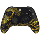 HEXGAMING ADVANCE Controller with TMR Joysticks & Adjustable Triggers for XBOX, PC, Mobile - Black Golden Waves, view 2