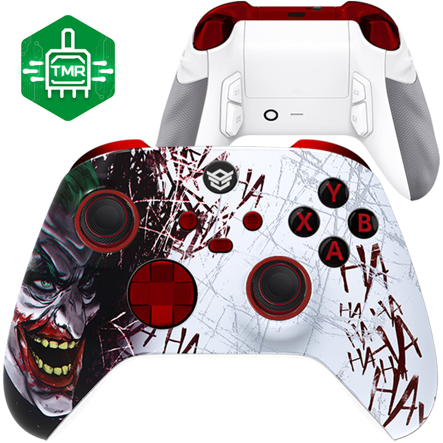 HEXGAMING ULTRA X Controller with TMR Joysticks for XBOX, PC, Mobile - Clown Hahaha ABXY Labeled