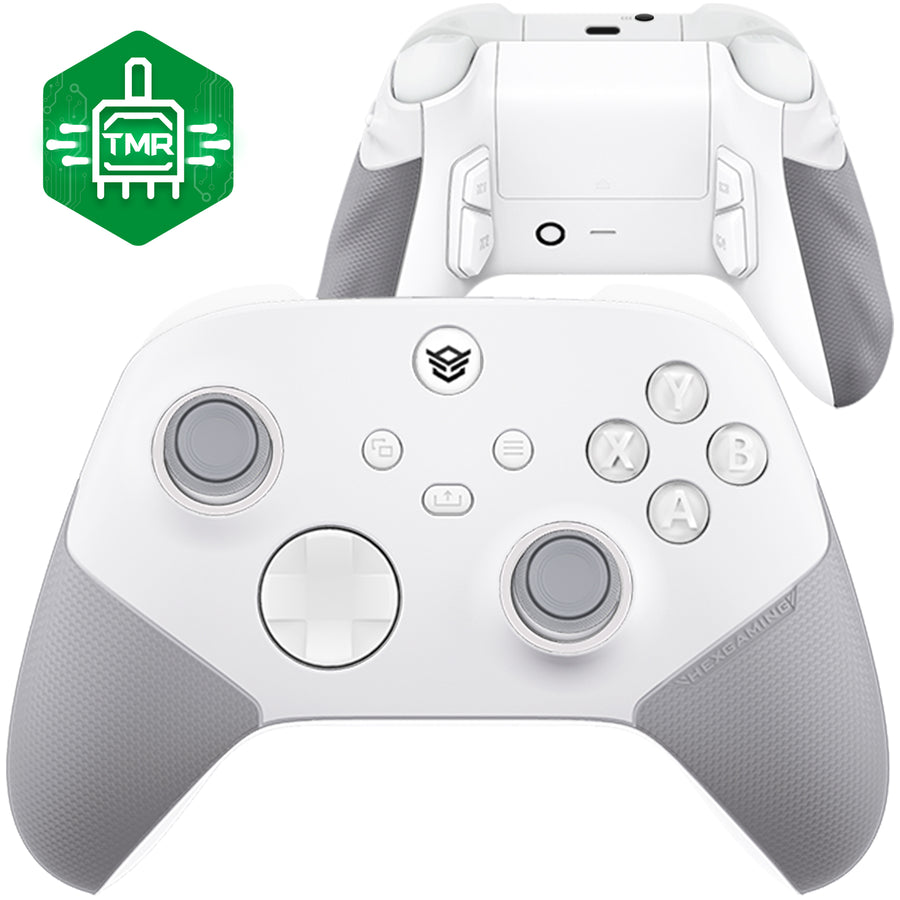 HEXGAMING ULTRA X Controller with TMR Joysticks for XBOX, PC, Mobile - White